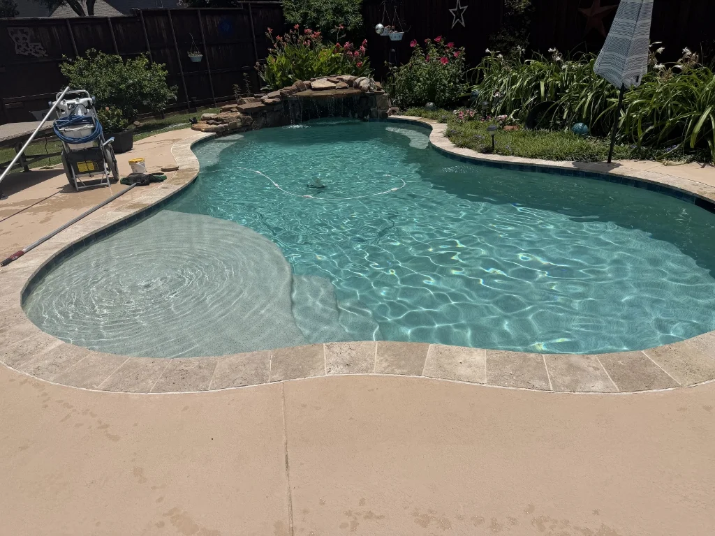 Placing robotic pool cleaner in water